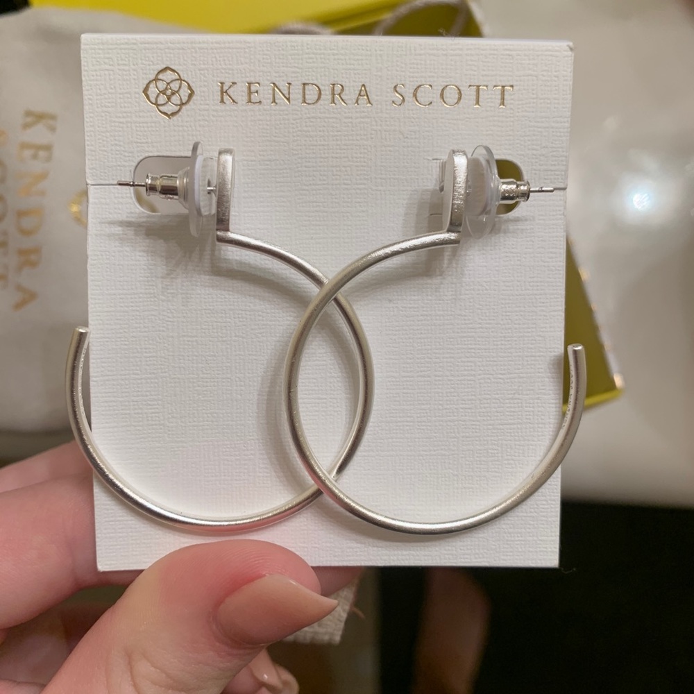 Silver Kendra Scott hoops